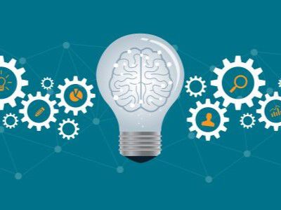 illustration of lightbulb and gears