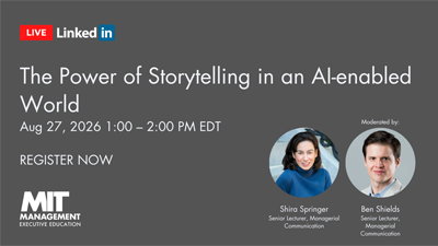 The Power of Storytelling in an AI Enabled World - LinkedIn Live