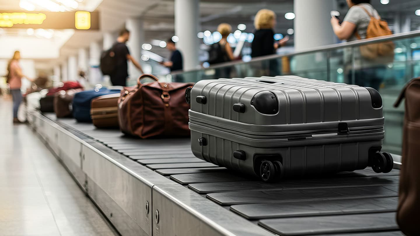 image of a baggage claim carousel 