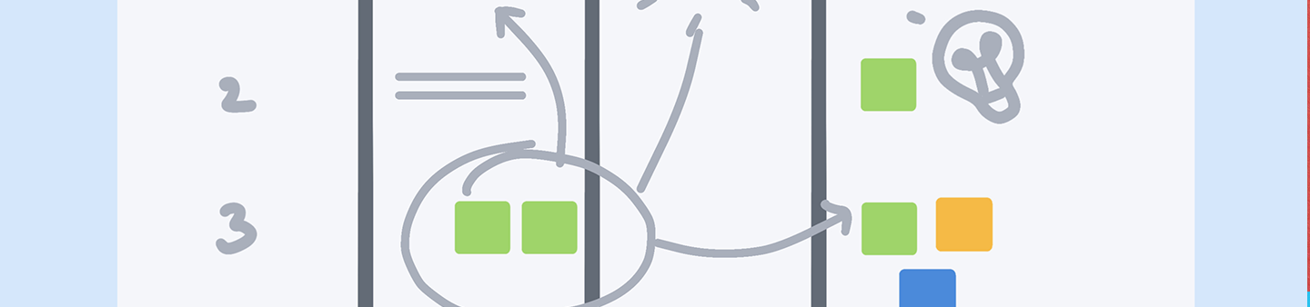 illustration of post-its on a board