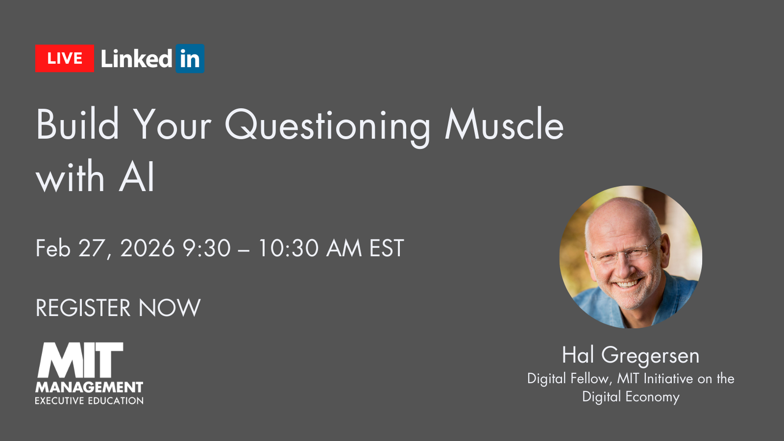 slide with webinar title, date and time, register now, headshot of speaker, title of speaker