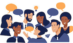People talking