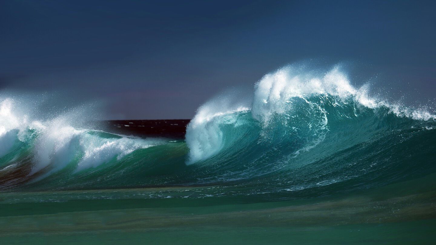 big wave in the ocean