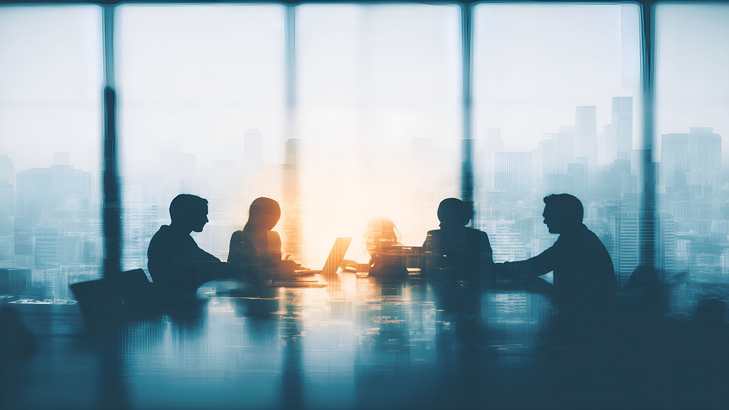 graphs over lights looking like a city