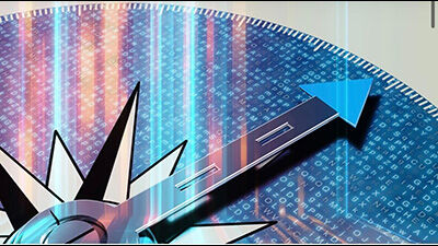 illustration of a digital compass