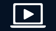 icon of a laptop with a play button on the screen