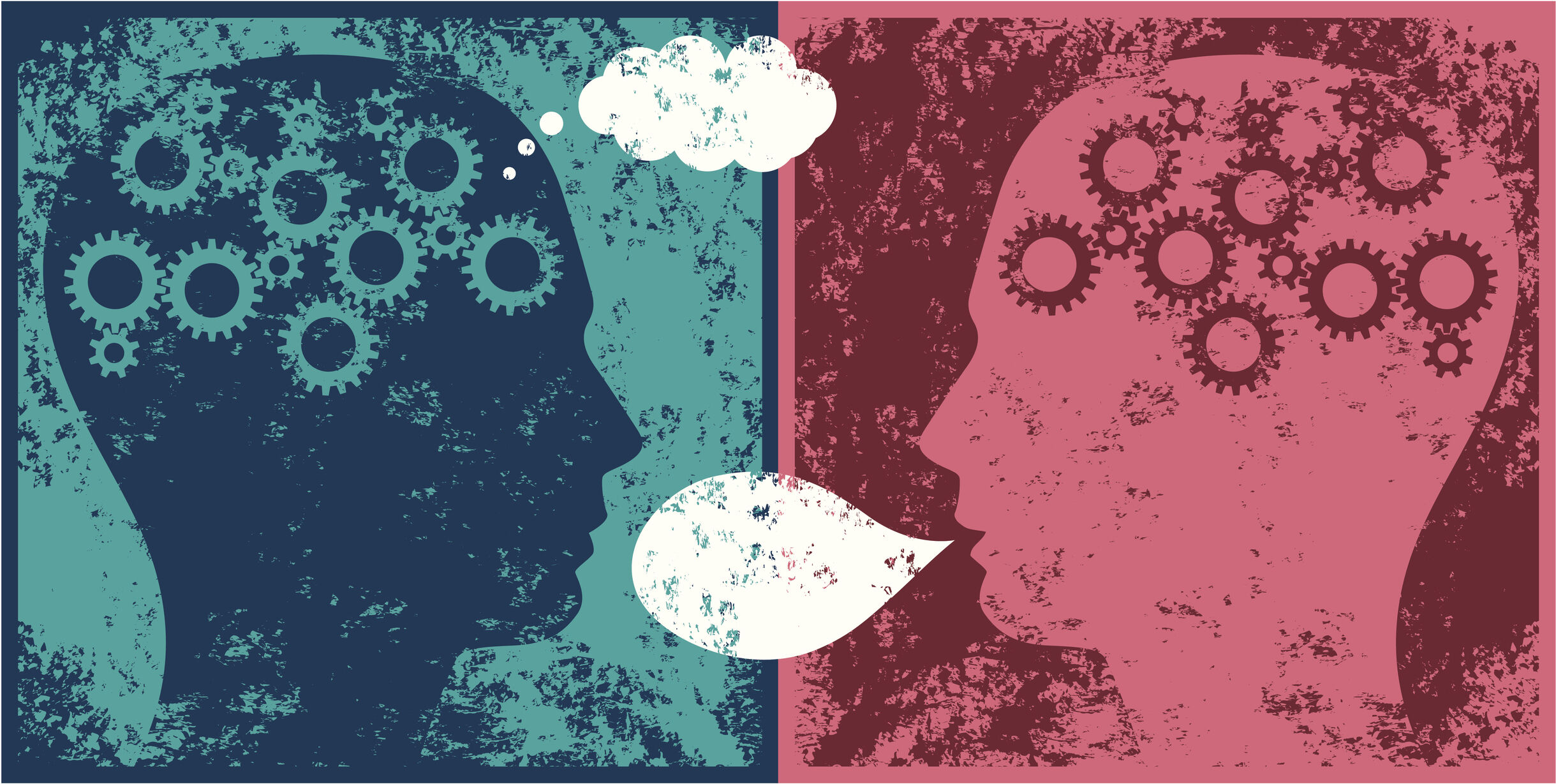 two talking heads