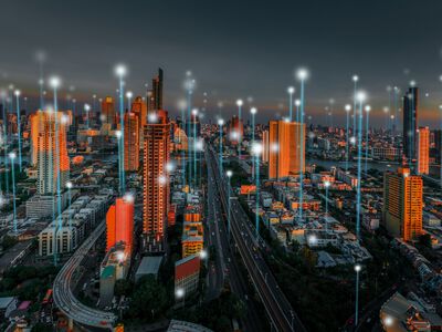 city with skyscrapers