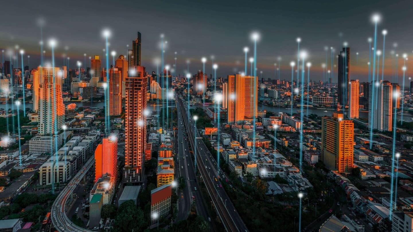 image of city with skyscrapers