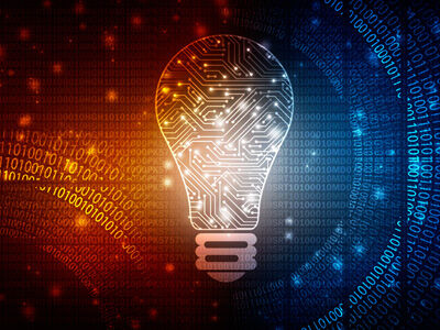 code and lightbulb