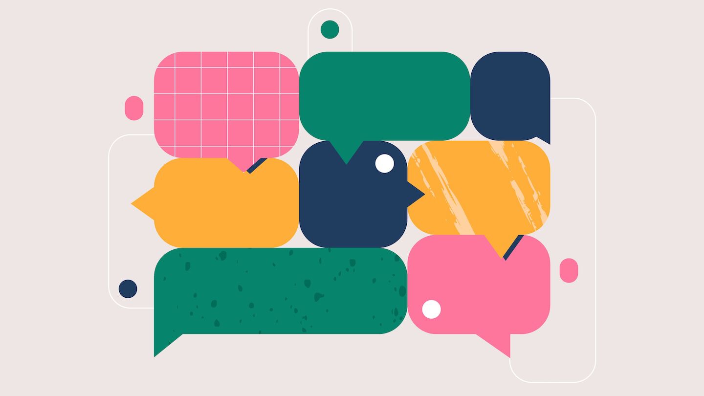 colorful speech bubbles