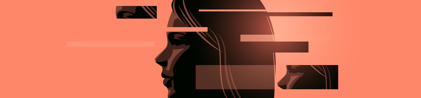profile of a woman's head