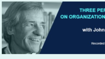 webinar title slide: Three Perspectives on Organizational Change