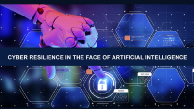 slide of webinar title: Cyber Resilience In the Face of Artificial Intelligence