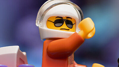 image of a LEGO minifig pilot