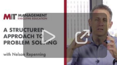video still of speaker with webinar title: A Structured Approach to Problem Solving