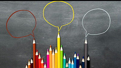 photograph of multiple colored pencils