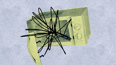 illustration of a microwave