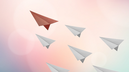 Flying paper airplanes image number null