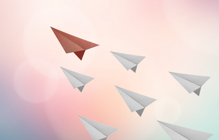 Flying paper airplanes