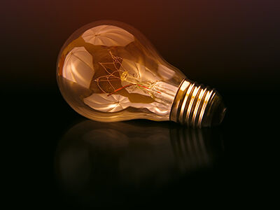 Image of a lightbulb. image number null