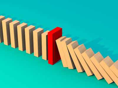 Blocks falling like dominos. image number null