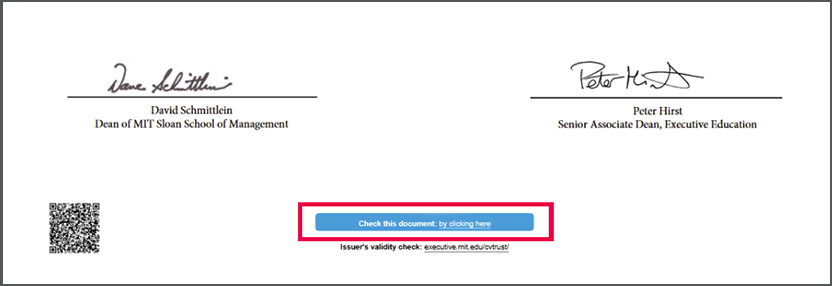 cropped image of cert showing the blue bar