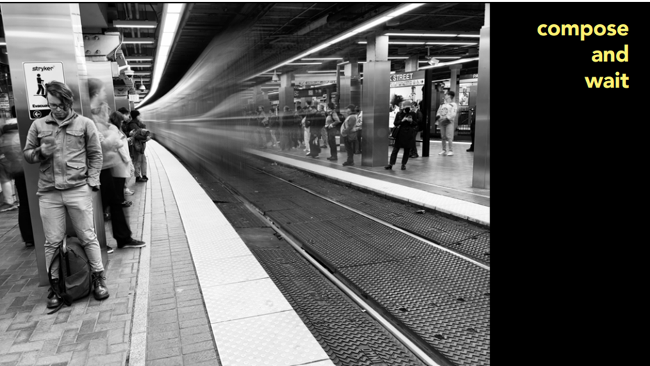 Classmate's photo in the Boston MBTA station