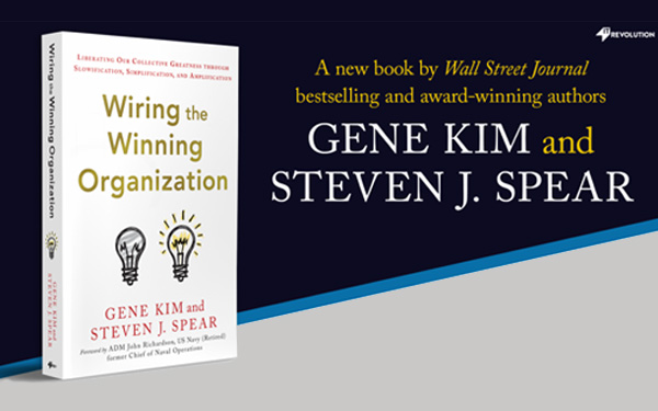 Image of a book titled Wiring the Winning Organization, writen by Steven Spear and Gene Kim