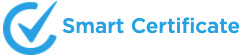 smart certificate logo in blue