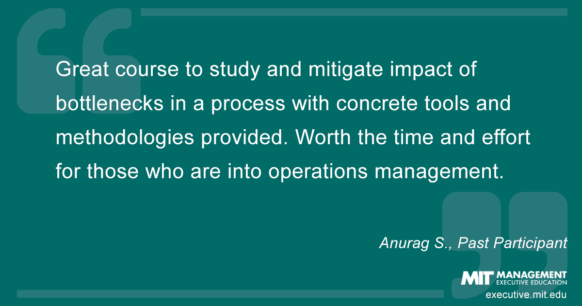 Testimonial from past course participant Anurag S.