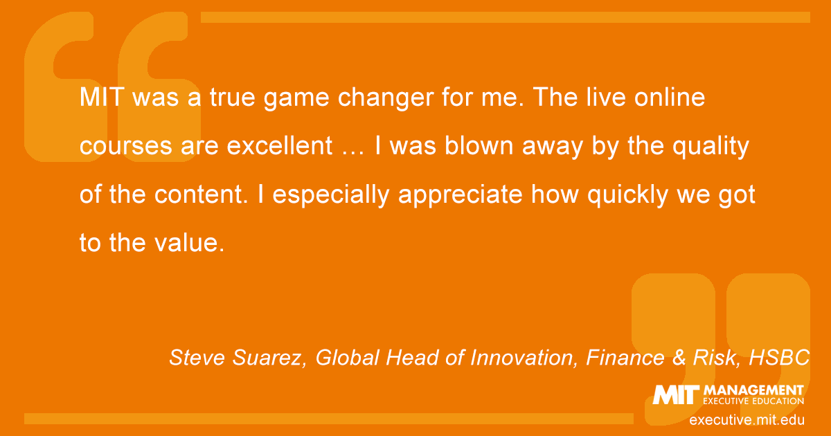 Steve Suarez, Global Head of Innovation, Finance & Risk, HSBC