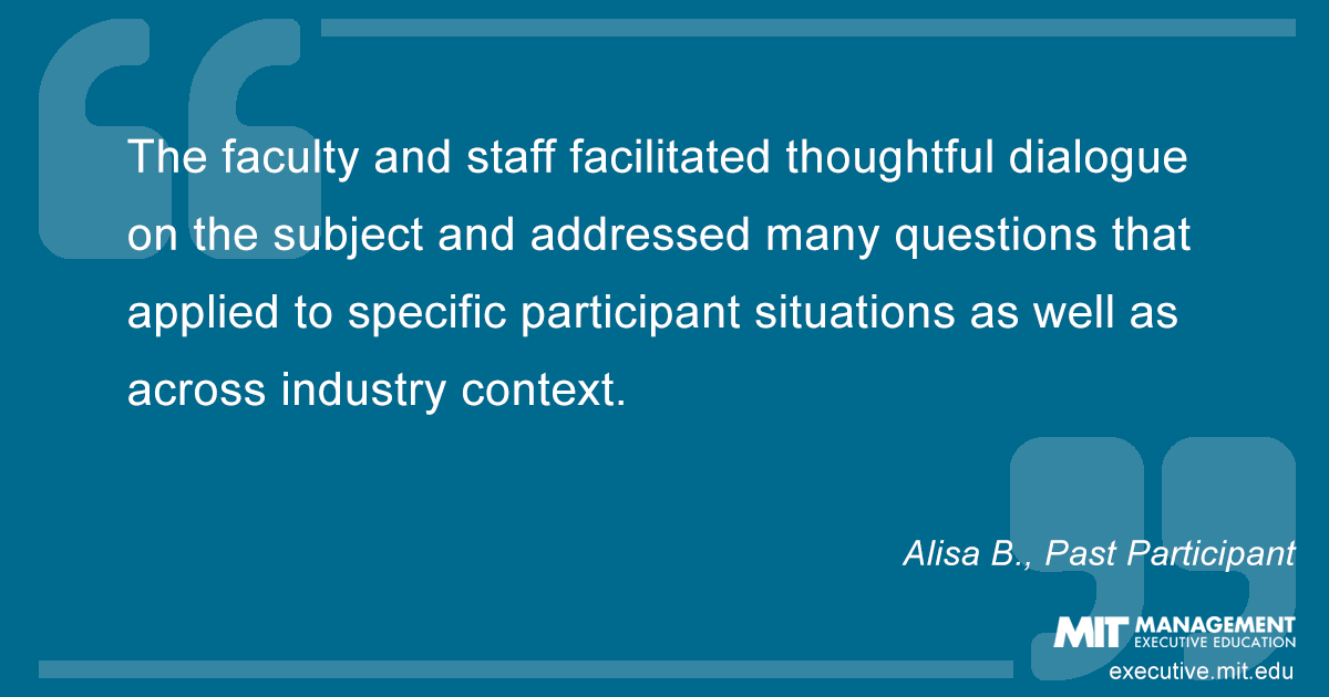 Testimonial from past course participant Alisa B.