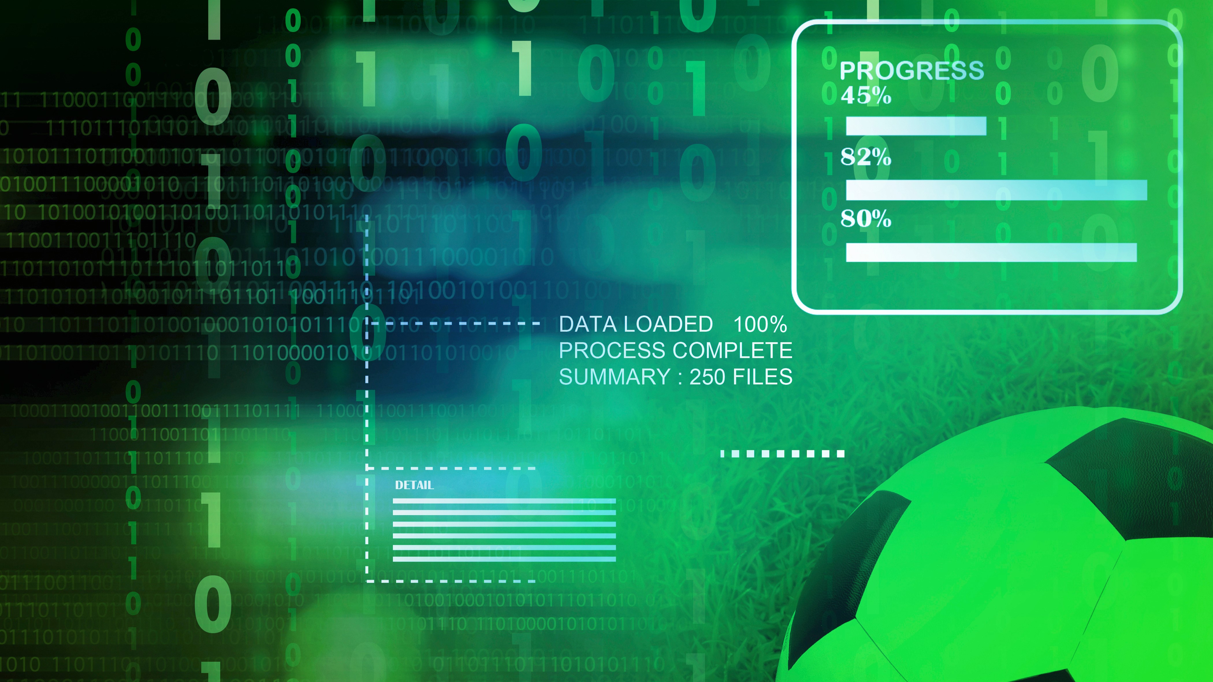image of a digital report with a soccer ball in the corner