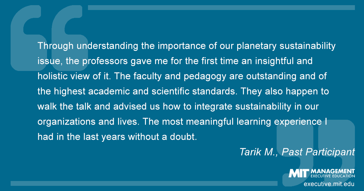 Testimonial from past course participant Tarik M.