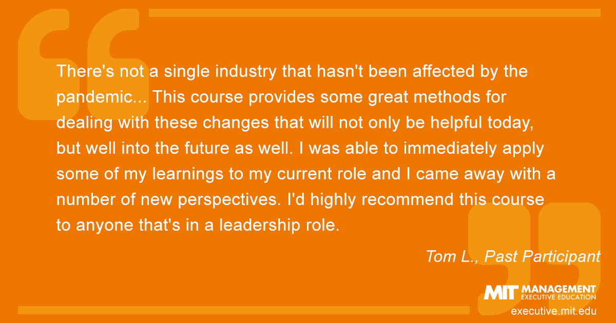 Testimonial from past course participant Tom L.