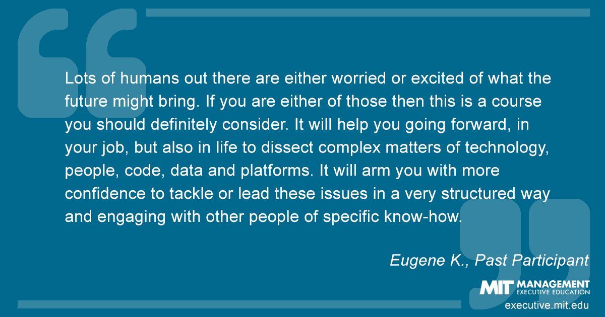 Testimonial from past course participant, Eugena K.