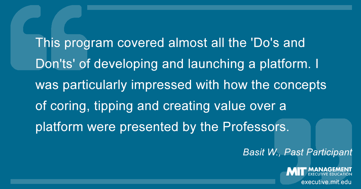 Testimonial from past course participant Basit W.