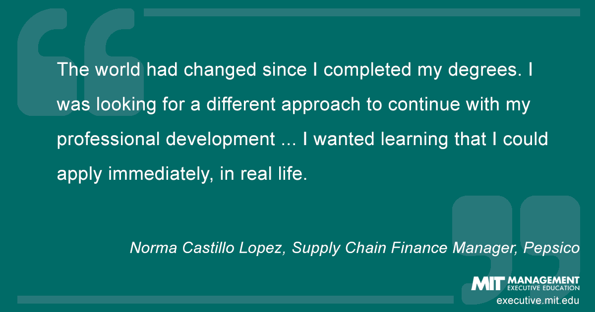 Norma Castillo Lopez, Supply Chain Finance Manager, Pepsico